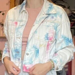 Tie-Dye Denim Jacket